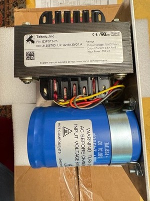  TEKNIC POWER SUPPLY E3PS12-75 NEW AGFA GD+900-009613
