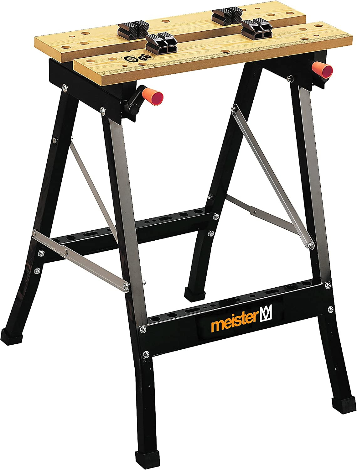 Tavolo da Lavoro Portatile 150kg con Morsa e Scala Stampata