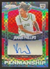 2025 Panini Prizm Jamari Phillips Sensational Signature Red Power /75 Auto Ducks
