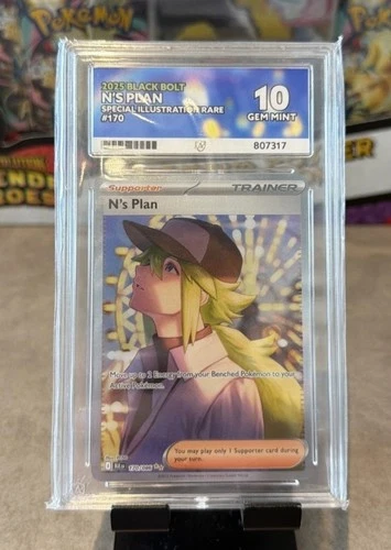 N's Plan SIR Black Bolt 170/086, ACE 10 Pokemon Card