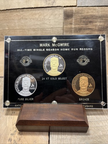 1998 Mark McGwire Three-Coin Proof Home Run Record Limited Edition Set, #27