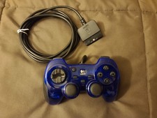 Logitech PlayStation 2 Clear Blue Mini Contro...