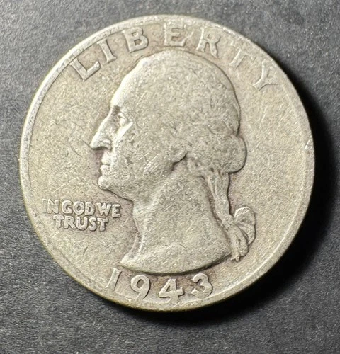 1943-P Silver Washington Quarter (Circulated) - (#4023) Very Fine Condition