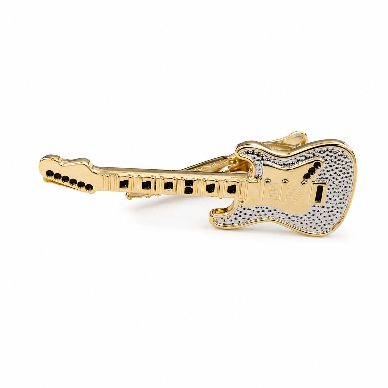 Guitar Tie Bar for Men – Onyx Art TB37 Premium Guitar Tie Clip