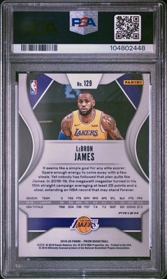 PSA 10 HYPER PRIZM LEBRON JAMES 🏀 2019 PANINI PRIZM #129 🏀 OWN
