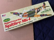 Guillow's Supermarine Spitfire Mk I Balsa Flying Model Kit 504 Vintage
