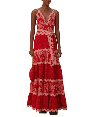 #ad Farm Rio Flowerful Birds Mix Maxi Dress Women#x27;s S $139.99