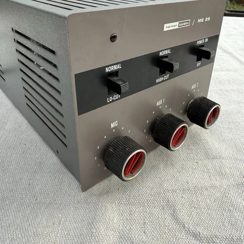 Vtg Harman Kardon ME-25 Tube Amp Amplifier Mic Input 2 RCA 7091a Sylvania 12ax7s