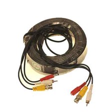 75FT 25M CCTV Camera Video Audio  Power Cable BNC RCA DVR