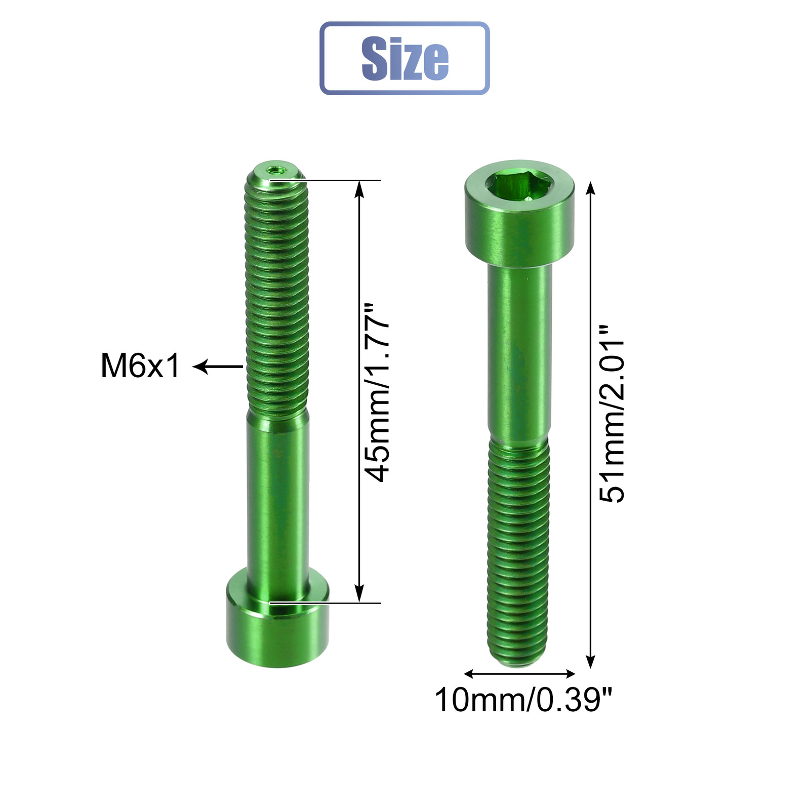 Boulon Cône Acier Pour Axe De Roue Vélo 10 Mm