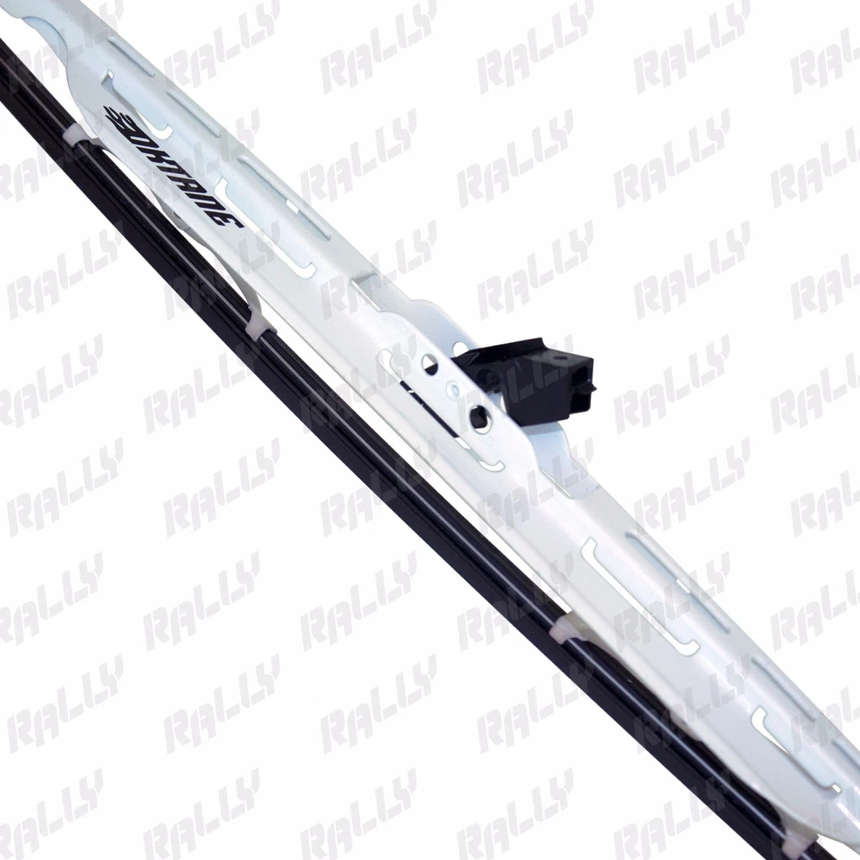 Limpiaparabrisas 18" +16" metal blanco todas las estaciones 2 piezas 434w+433w Foto 2 de 3