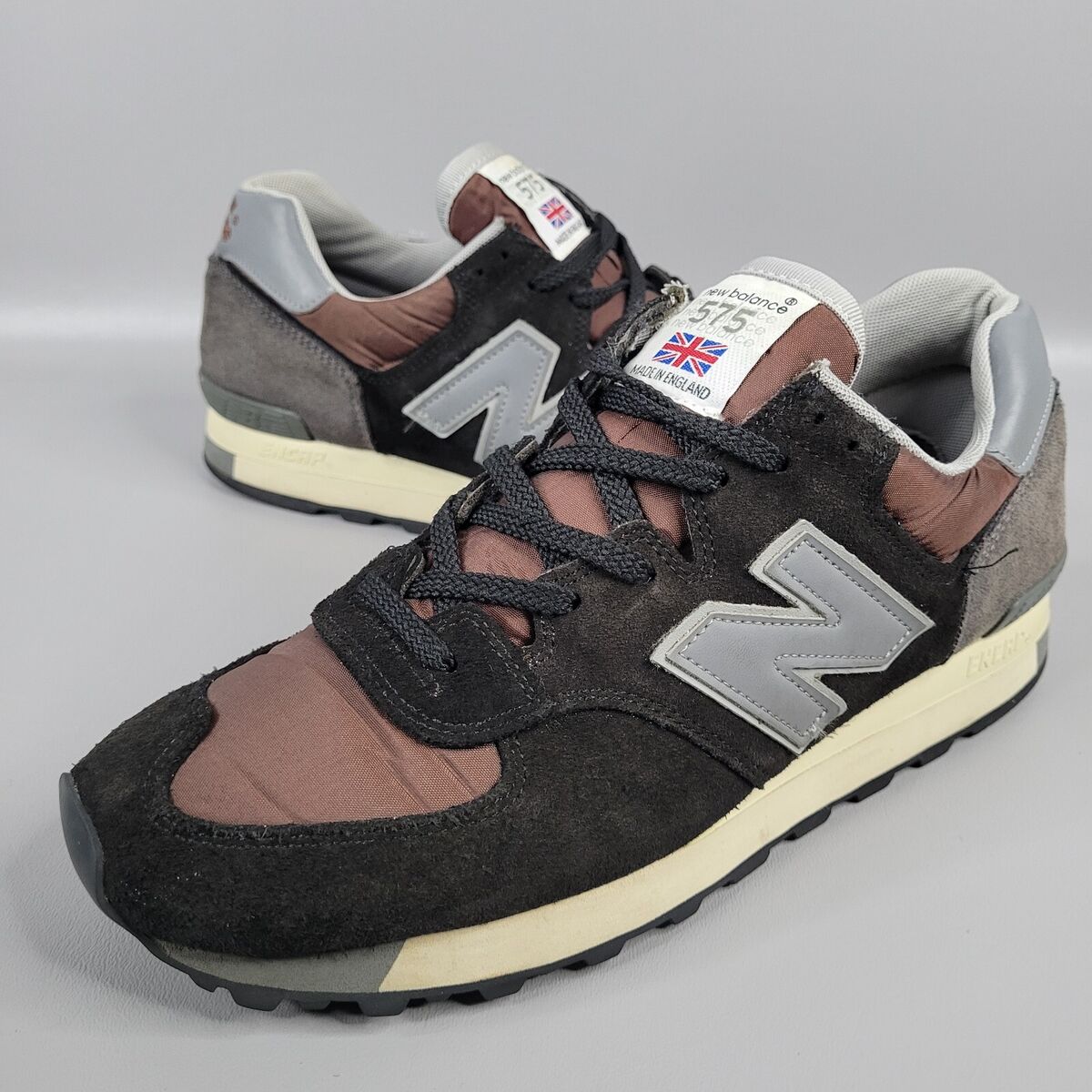 New Balance 575 Made in England Shoes Black Gray Low Top New Balance 575 Made in England Shoes Black Gray Low Top