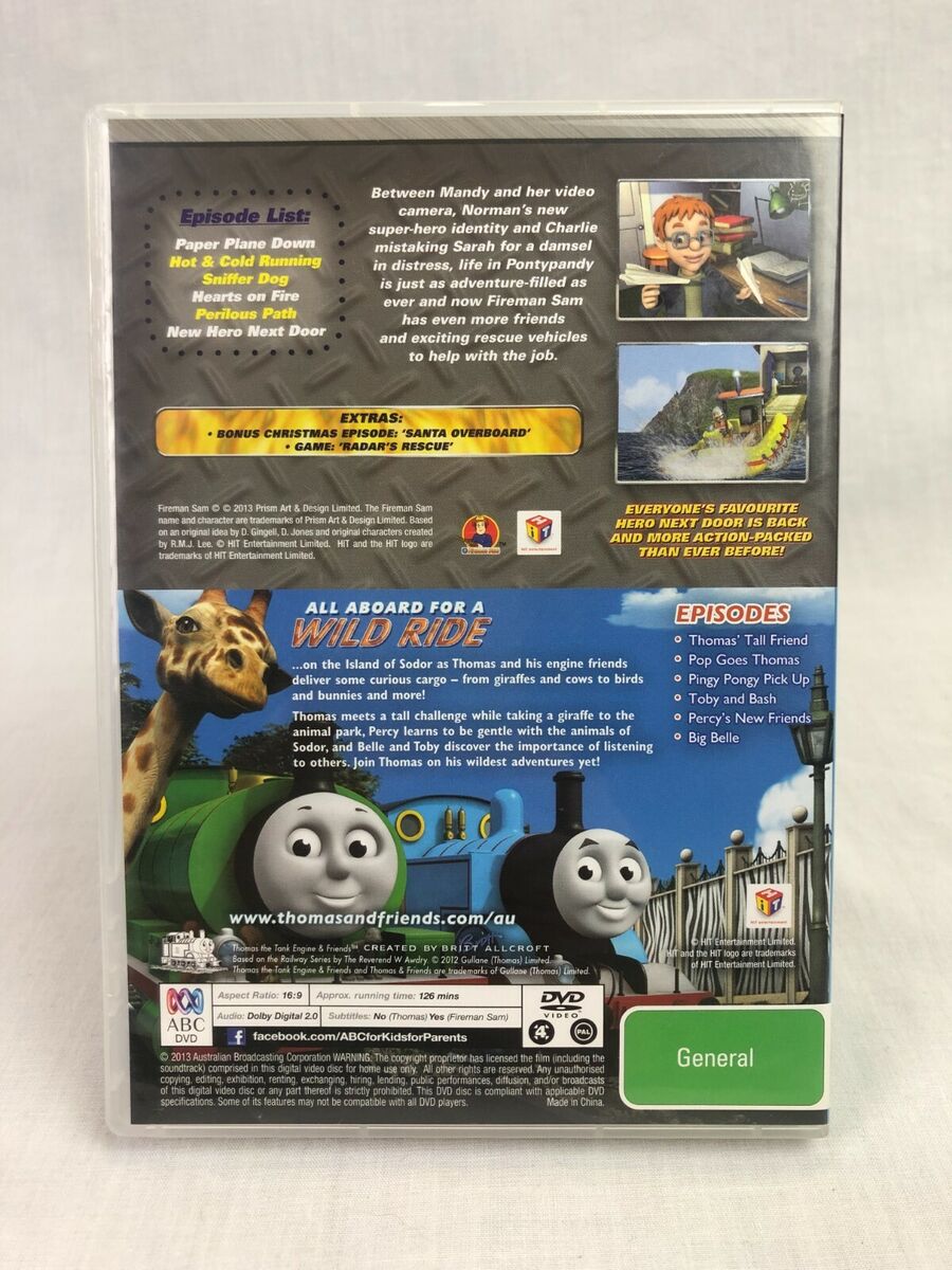 Fireman Sam New Hero Next Door & Thomas Curious Cargo - ABC For Kids - DVD Pack | eBay Fireman Sam New Hero Next Door & Thomas Curious Cargo - ABC For Kids - DVD Pack | eBay
