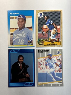 Bo Jackson Lot ~ 1987 Fleer & Topps ROOKIE Cards! ️Cool Lot ️See My Store!!