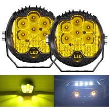 2x 5inch Led Work Light Bar Pods Spot Flood Combo Fog Lamp Offroad Driving Amber