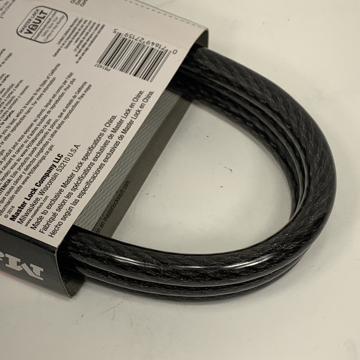 Câble Antivol à Combinaison Master Lock 8370D - 5 Pieds (1,5m) - Acier Tressé - Neuf