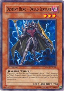 Destiny Hero - Dread Servant - LODT-EN004 - Common - Unlimited Edition x3 - Ligh