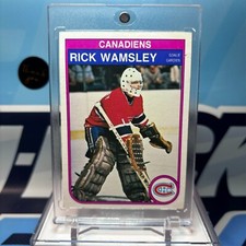 1982-83 O-Pee-Chee #195, RICK WAMSLEY RC ???OPC Vintage Rookie Card. rookie card picture