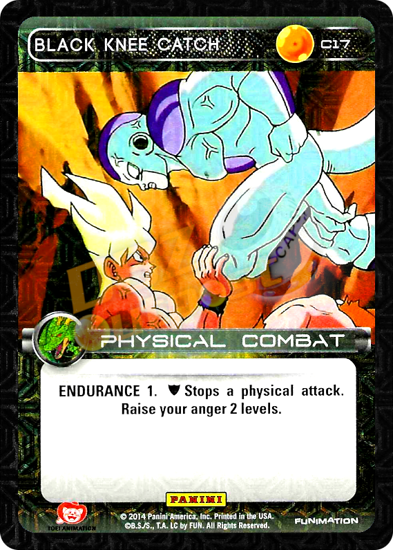 DBZ Dragon Ball Z TCG Card Panini Premiere C17 Black Knee Catch
