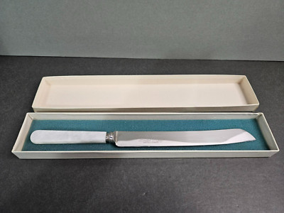 Vintage Brides Cake Knife Stainless Steel Kirk & Matz Made in England 12.5''