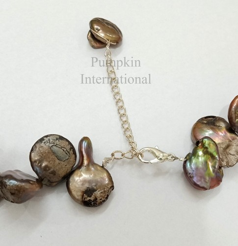Natural Keshi Freshwater Pearl Necklace Gift For Her - Picture 6 of 7
