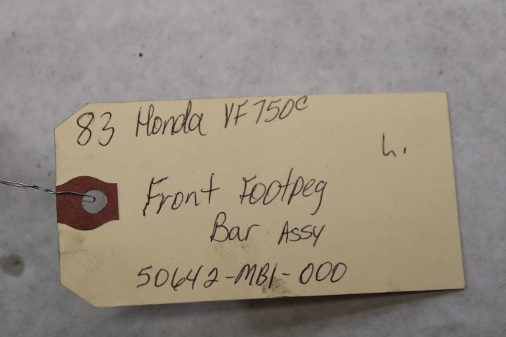 ナーフ Front Footpeg Bar Assy Left 50642-MB1-000 1983 Honda VF750 | eBay