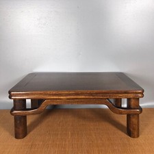 12'' Chinese Antique Wood table natural Yellow rosewood Small table