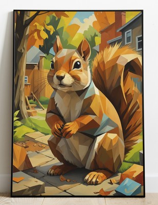 Breathtaking Home Decor   Geometric Animal Artwork - Creative Polygon Design