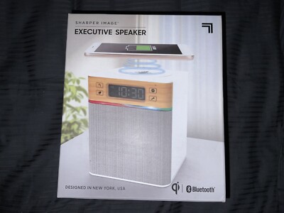 Sharper image executive speaker white