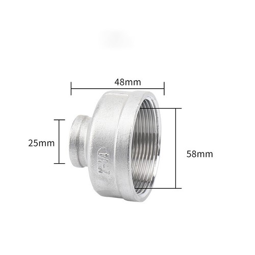BSP Stainless Reducing Bushes Stainless Steel Pipe Fittings Female Connector - Picture 21 of 23