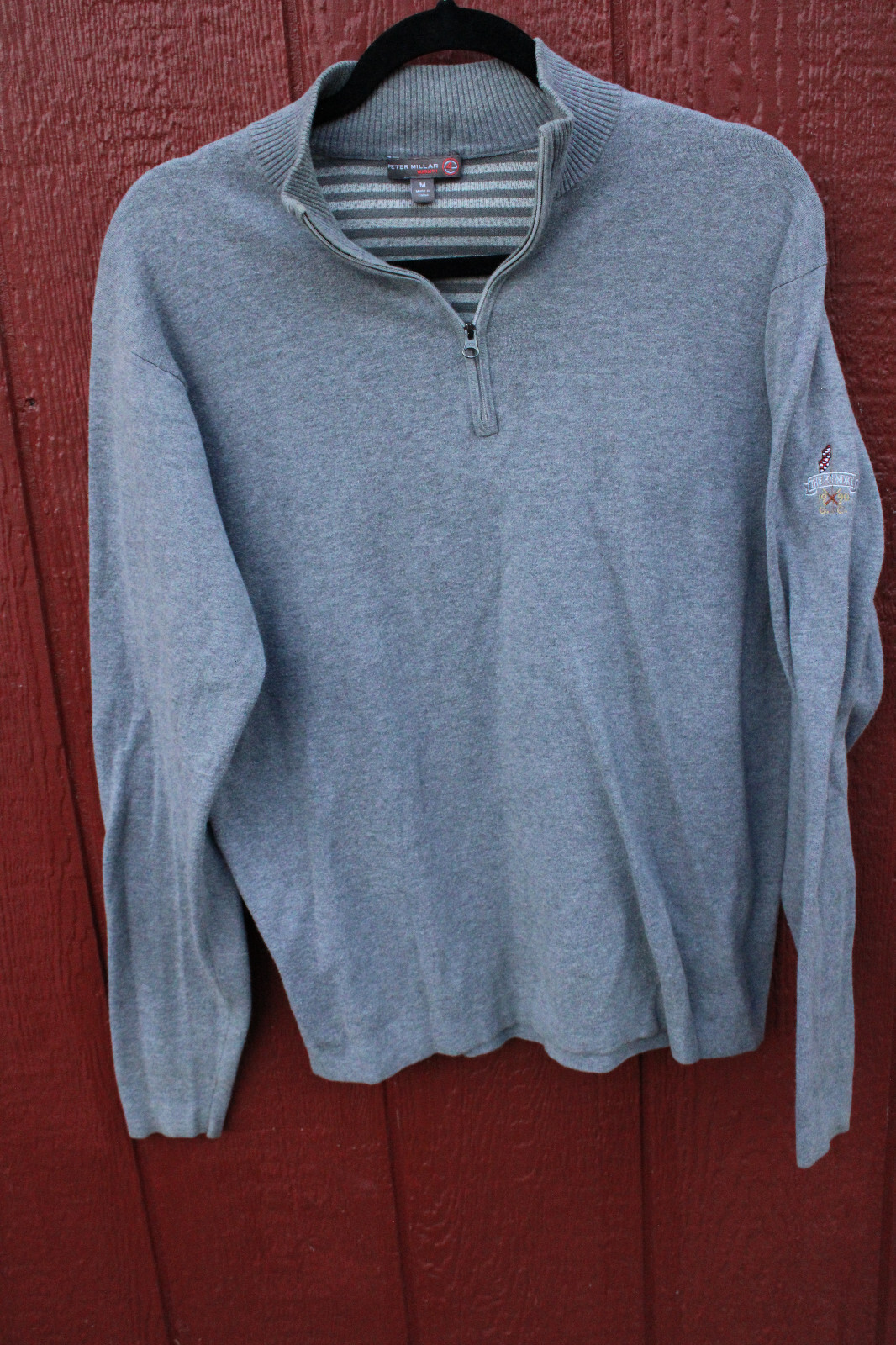Peter Millar Warmth quarter zip pullover Gray Swe… - image 1