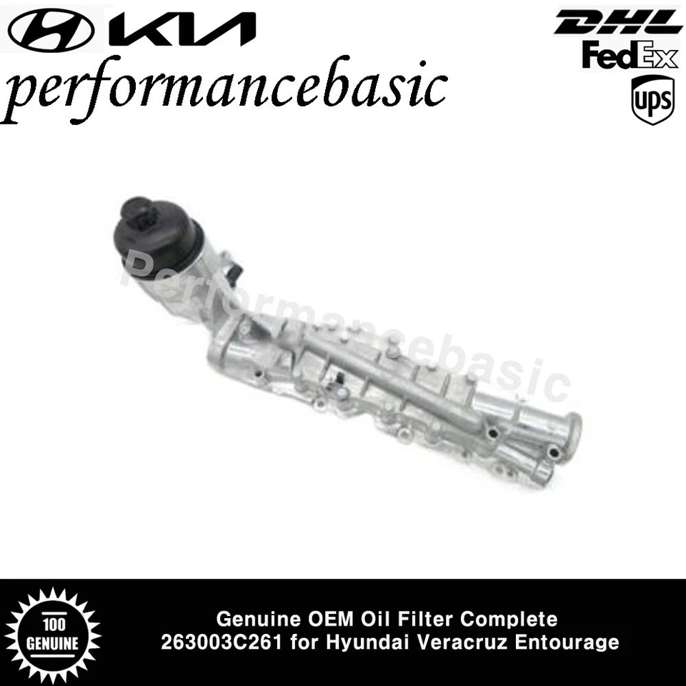 Filtro de aceite genuino OEM completo 263003C261 para Hyundai Veracruz Entourage Foto 2 de 3