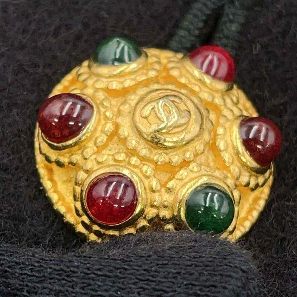 Giacca CHANEL Gripoa con bottoni taglia 38 lana 100% nero P08277