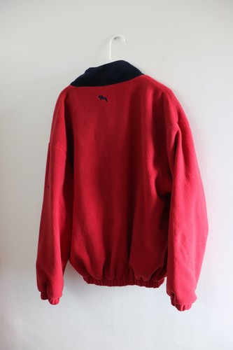 Saddlercraft Red Fleece Jacket Medium Equestrian Horse Riding Full Zip Vintage - Picture 13 of 19