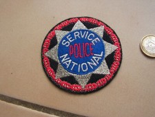 insigne   patch    tissus   police service nationale          (c69 )