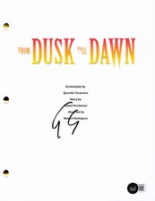 GEORGE CLOONEY SIGNED AUTOGRAPH FROM DUSK TILL DAWN FULL SCRIPT BECKETT BAS