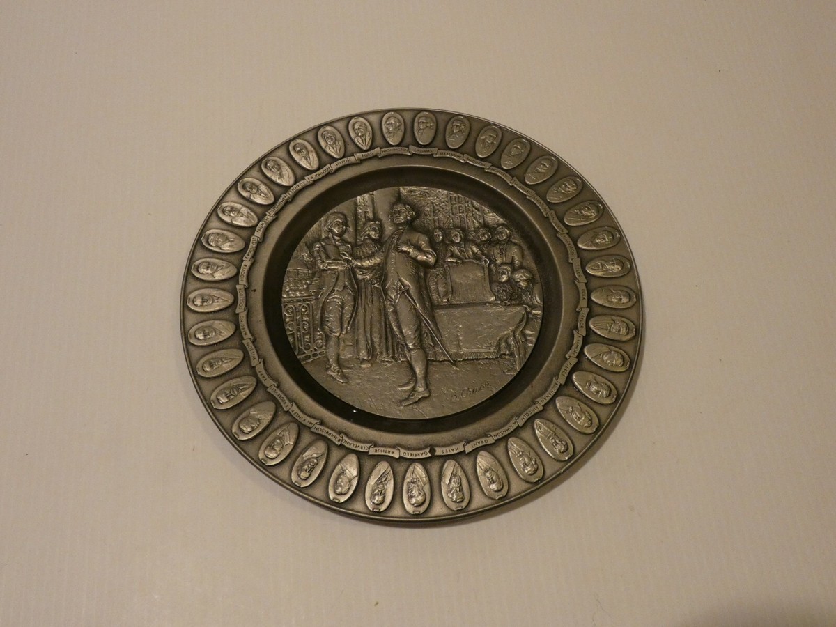 International Pewter U.S. Presidents Plate, Washington to Ford | eBay