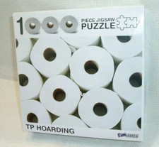 "FUNWARES TP(Toilet Paper) HOARDING 1000 PIECE JIGSAW PUZZLE", Complete
