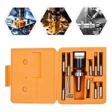 9 Pcs Boring Head Shank Milling Mt2-m10 F1-12 Head Boring Bar Set 10-125mm