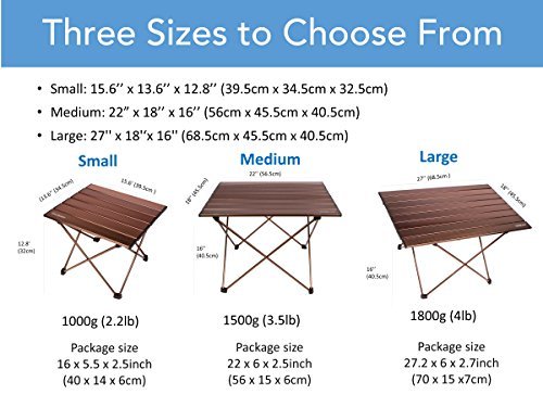 Trekology Portable Camping Side Tables With Aluminum Table Top Ct A 01 Camping Furniture