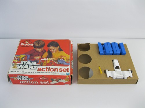 Star Wars Playdoh Action Set Stampi Tappetino Coltello Vintage Retrò 1977 Play Doh Usato in ottime condizioni - Foto 2 di 23