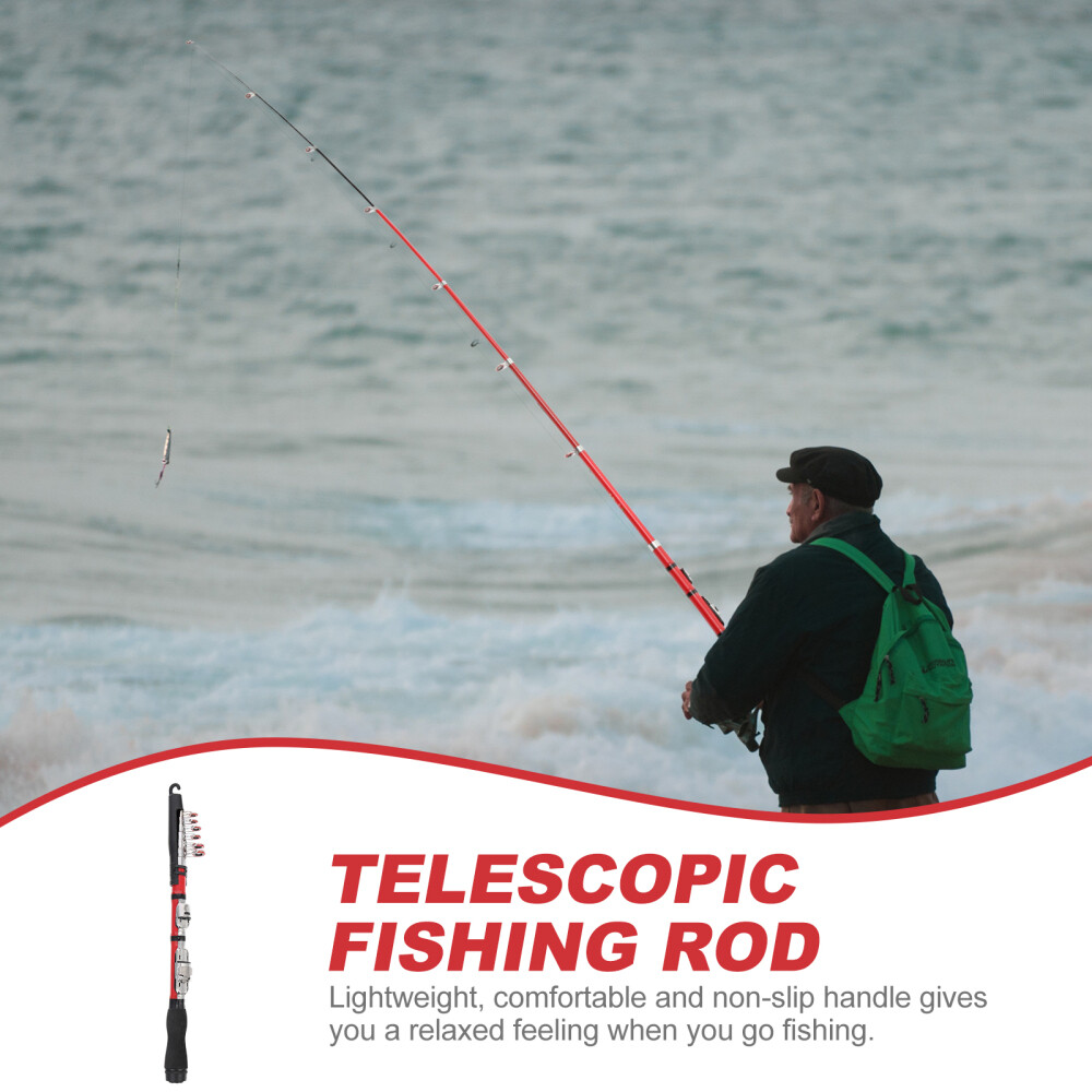 1Pc Carbon Miniature Ultra-short Fishing Rod Random Telescopic Fishing Pole  | eBay
