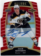 2019/20 Upper Deck Allure ZACH SENYSHYN DIE-CUT RED RAINBOW AUTO Rookie #289/349