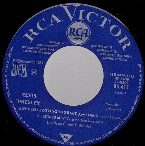 ELVIS PRESLEY EP RCA VICTOR 86.411 " AIN'T THAT LOVING YOU BABY "VINYLE - Picture 2 of 3