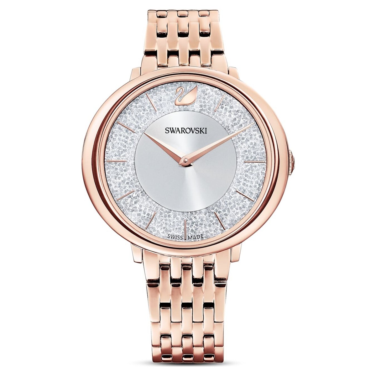 SWAROVSKI Crystalline Chic Watch Swiss Made Rose Gold /Silver Tone