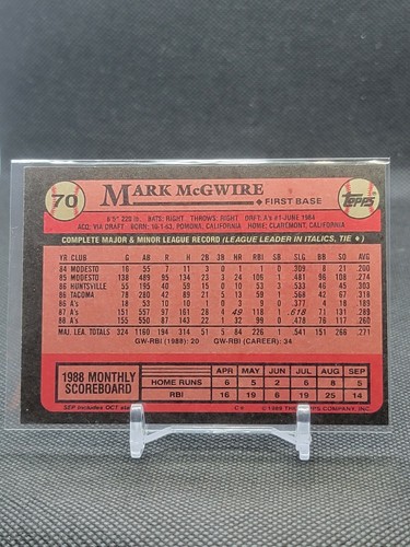 Mark McGwire *Choose Your Cards* Inserts Parallels (Updated 2/18) - Picture 5 of 47