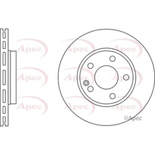 Apec Front Brake Disc DSK2258 - OE High Quality Precision Engineered Part