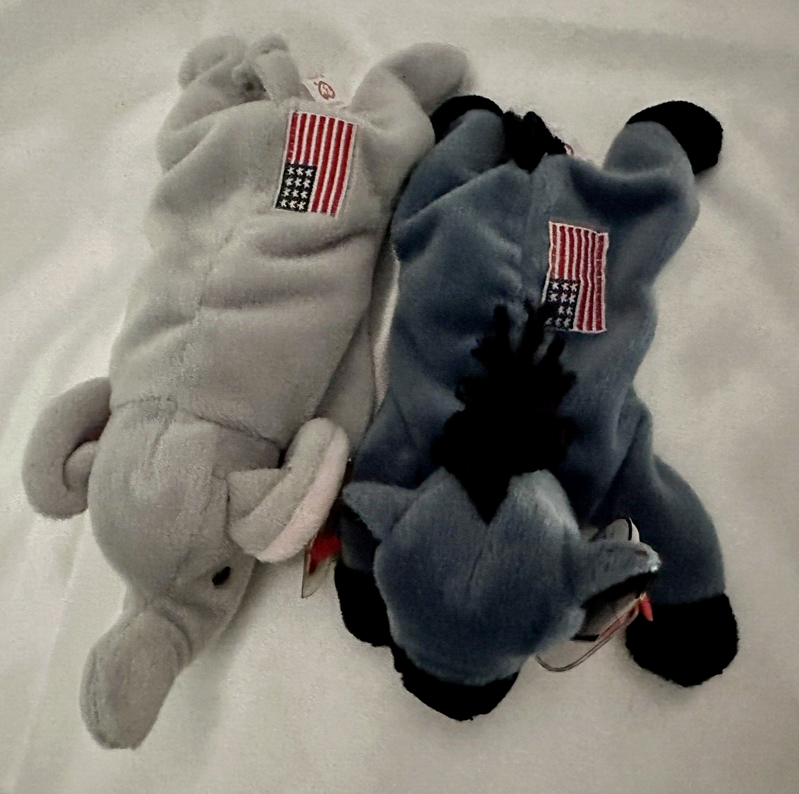 Ty 1996 Lefty & Righty beanie babies PVC vintage retired | eBay