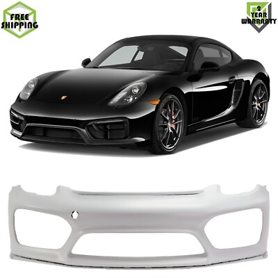 Front Bumper Cover Primed Plastic For 2016 Porsche Cayman