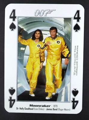 Moonraker Lois Chiles Roger Moore 007 James Bond = 4 Pik   Q42